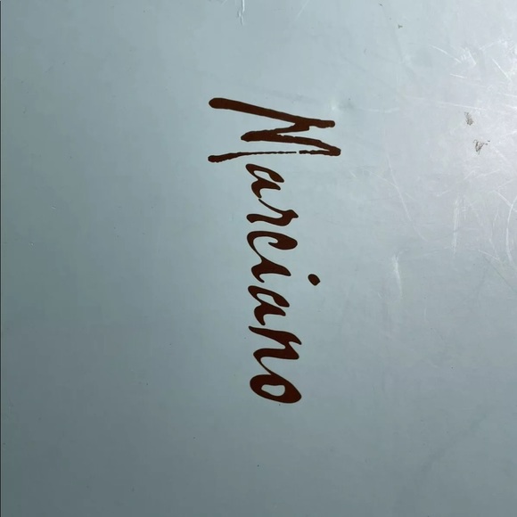 NIB Marciano Mid Calf Iridescent Black Multi Fabric Boots size 8 $350 R-Kizzie - Picture 11 of 13